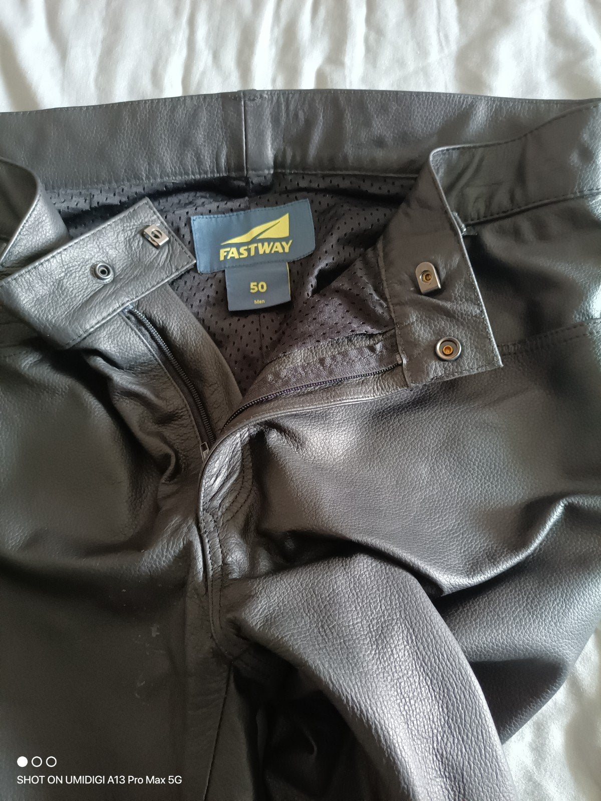 lederen heren broek, Kleding | Heren, Broeken en Pantalons, Ophalen, Zwart, Nieuw, Fastway