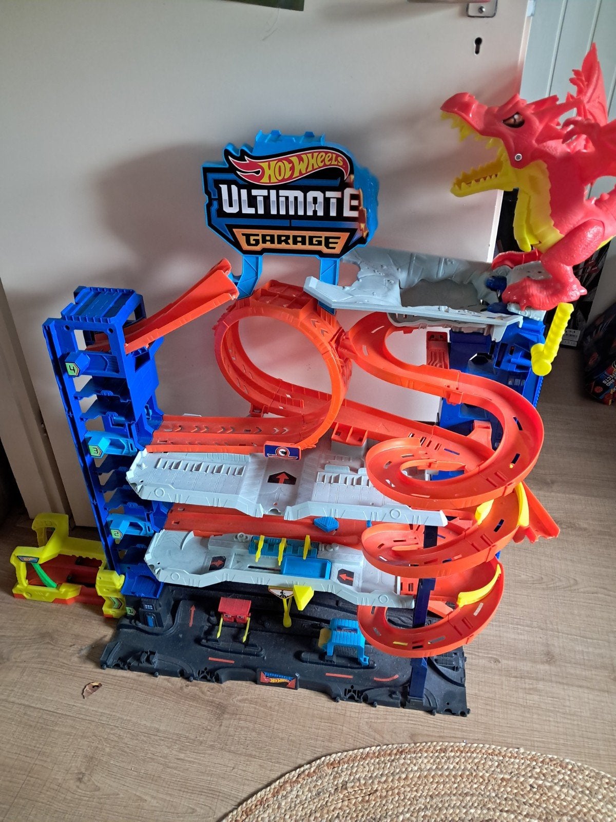 grote hotweels baan, Ophalen, Racebaan, Zo goed als nieuw, Hot Wheels