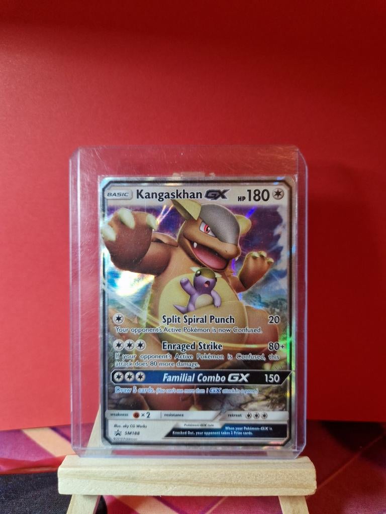 Kangaskhan GX Promo Pokémon Kaart – Gespeelde Conditie, Ophalen of Verzenden
