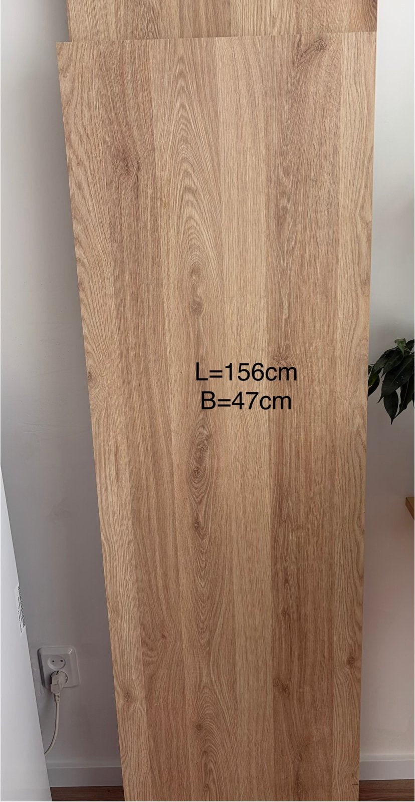 Sencys Praxis werkblad en planken natuureik, Ophalen, 25 tot 50 mm, Eiken, Nieuw