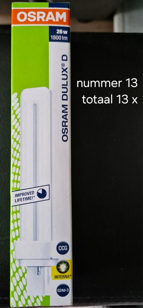 Nr 13 osram dulux D, Led-lamp, Minder dan 30 watt, Nieuw, E27 (groot)