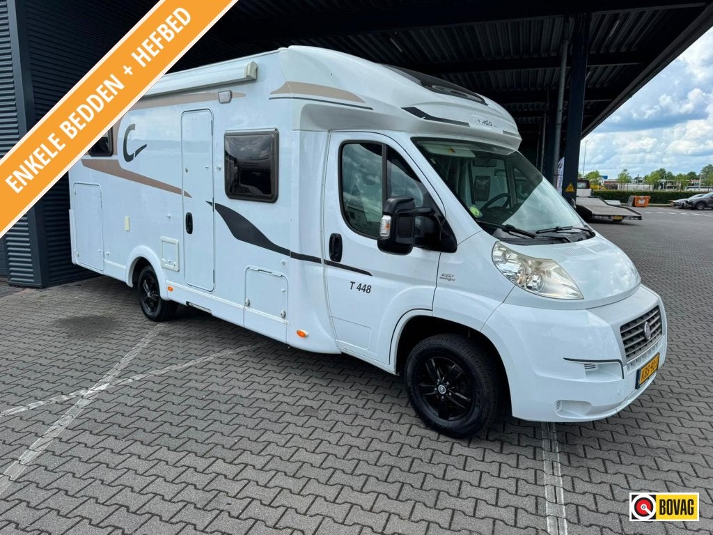 Carado T 448 met 2x airco. 78.000 km, Caravans en Kamperen, Campers, Ringverwarming, Fiat, Bedrijf, Half-integraal