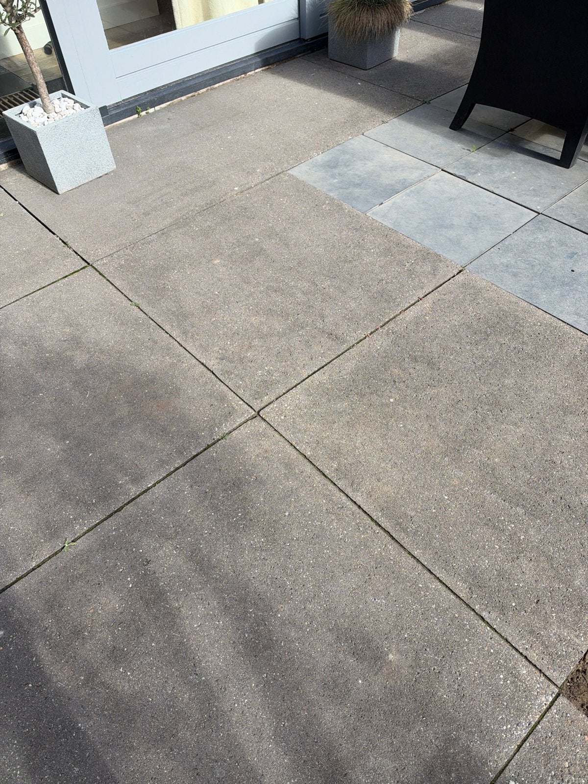 Schellevis Oudhollandse betontegels 100x100 grijs, Ophalen, Gebruikt, 60 cm of meer, 10 m² of meer