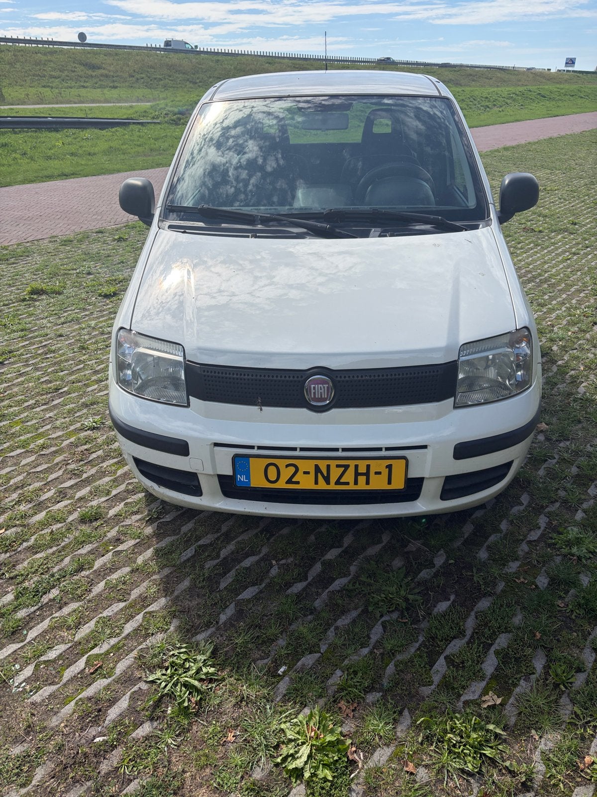 Fiat Panda 1.2 2011 Wit met apk, Auto's, Euro 5, Stof, 1242 cc, Airbags