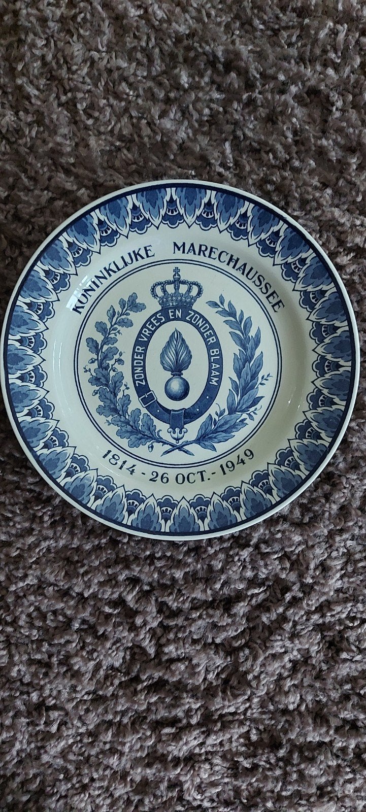Koninklijke Marechaussee Delfts blauw  Société Ceramique, Antiek en Kunst, Ophalen of Verzenden