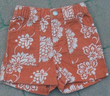 GAP short oranje/wit maat 68/74 NIEUW (2148) a, Kinderen en Baby's, Babykleding | Maat 68, Broekje, Meisje, Nieuw, Ophalen of Verzenden