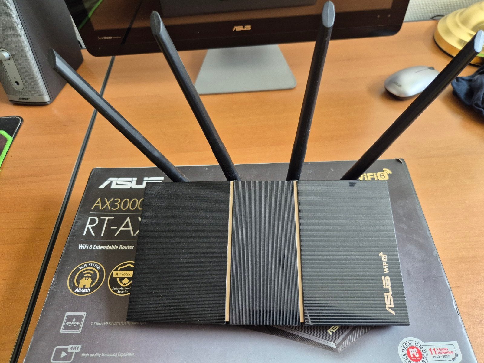 ASUS RT-AX57 WiFi 6 Router AIMesh, Computers en Software, Routers en Modems, Ophalen of Verzenden, Zo goed als nieuw, Router, ASUS