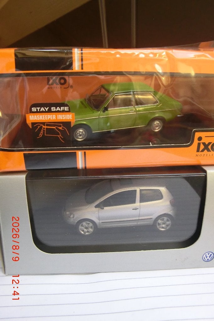 2x VW Derby en FOX 1:43, Ophalen of Verzenden, Nieuw, Auto, Overige merken