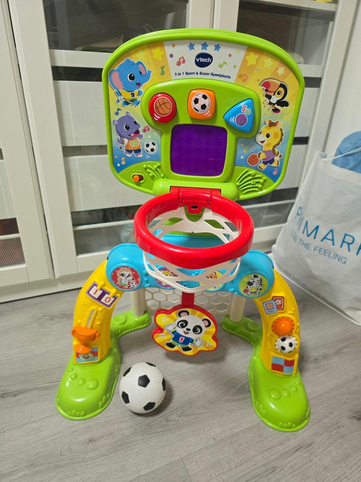 Vtech 3-in-1 Sport & Scoor Speelplaats, Kinderen en Baby's, Speelgoed | Vtech, Ophalen, Zo goed als nieuw, 6 maanden tot 2 jaar