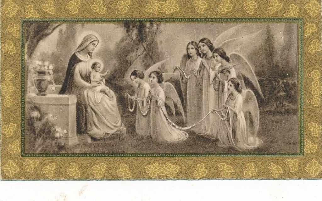 3 Mooie devotieprentjes  van uitg. NB, Ophalen of Verzenden, Zo goed als nieuw, Kaart of Prent, Christendom | Katholiek