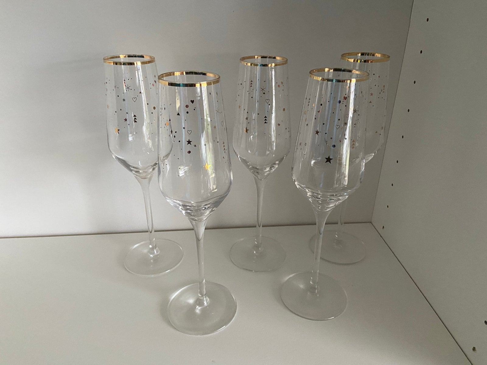 VIVO Champagneglazen Villeroy  & Boch Goud Special Edition, Huis en Inrichting, Keuken | Servies, Ophalen, Glas of Glazen, Gebruikt