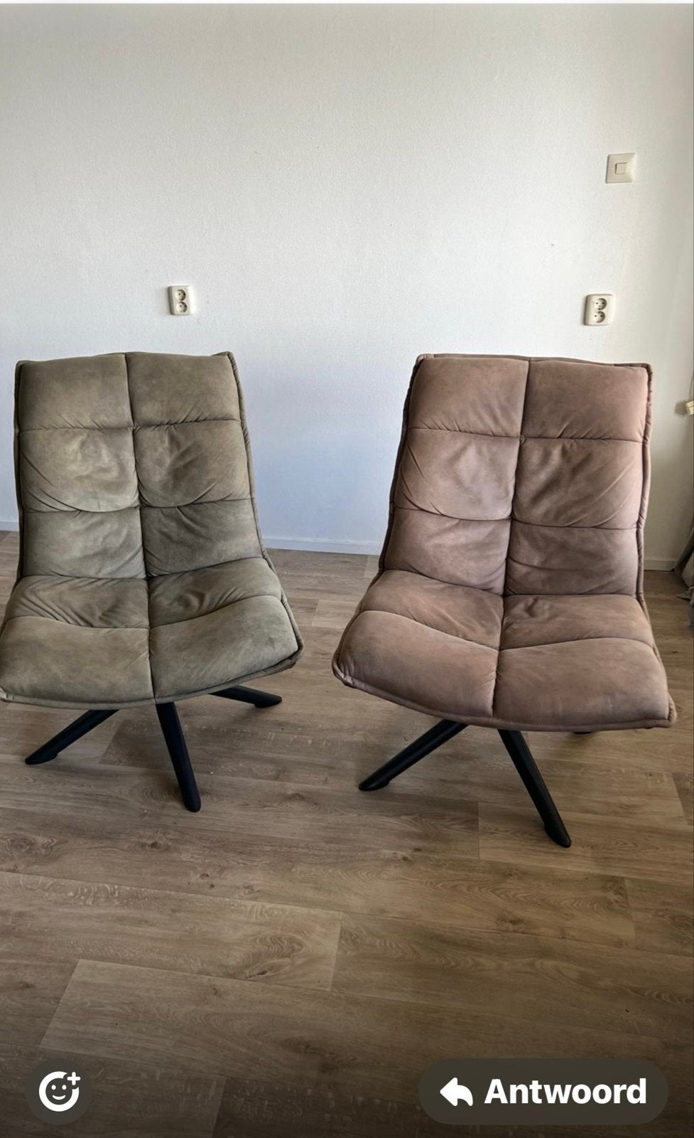 2x Draaifauteuil Clayton - Zo goed als nieuw, Huis en Inrichting, 75 tot 100 cm, Ophalen of Verzenden, Zo goed als nieuw, Stof
