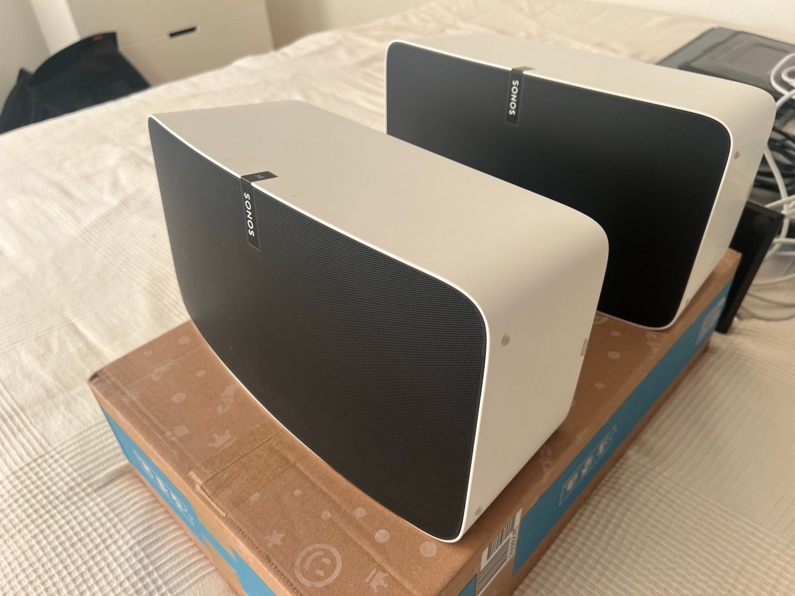 Sonos Play:5 Gen 2 Wit met standaarden, Audio, Tv en Foto, Ophalen, Slimme speaker, Inclusief standaarden, Zo goed als nieuw
