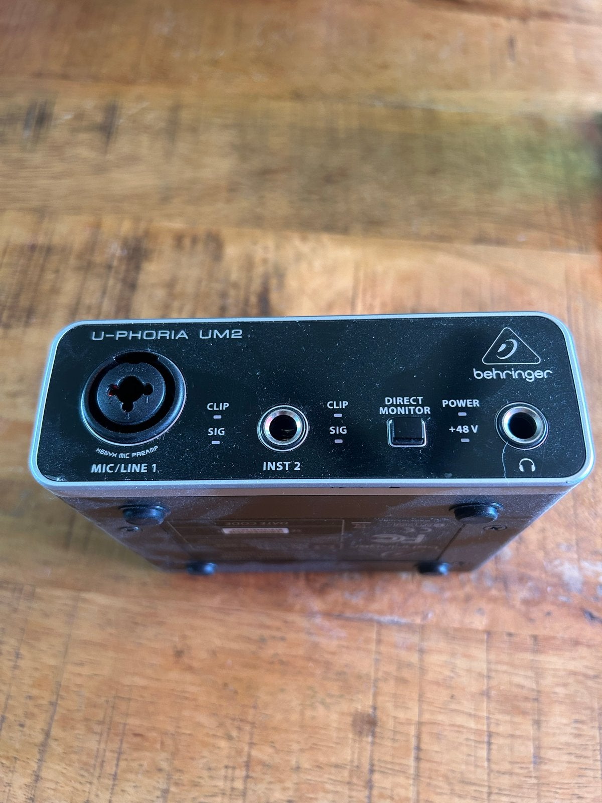 Behringer U-Phoria UM2 Audio Interface, Muziek en Instrumenten, Effecten, Gebruikt, Ophalen of Verzenden