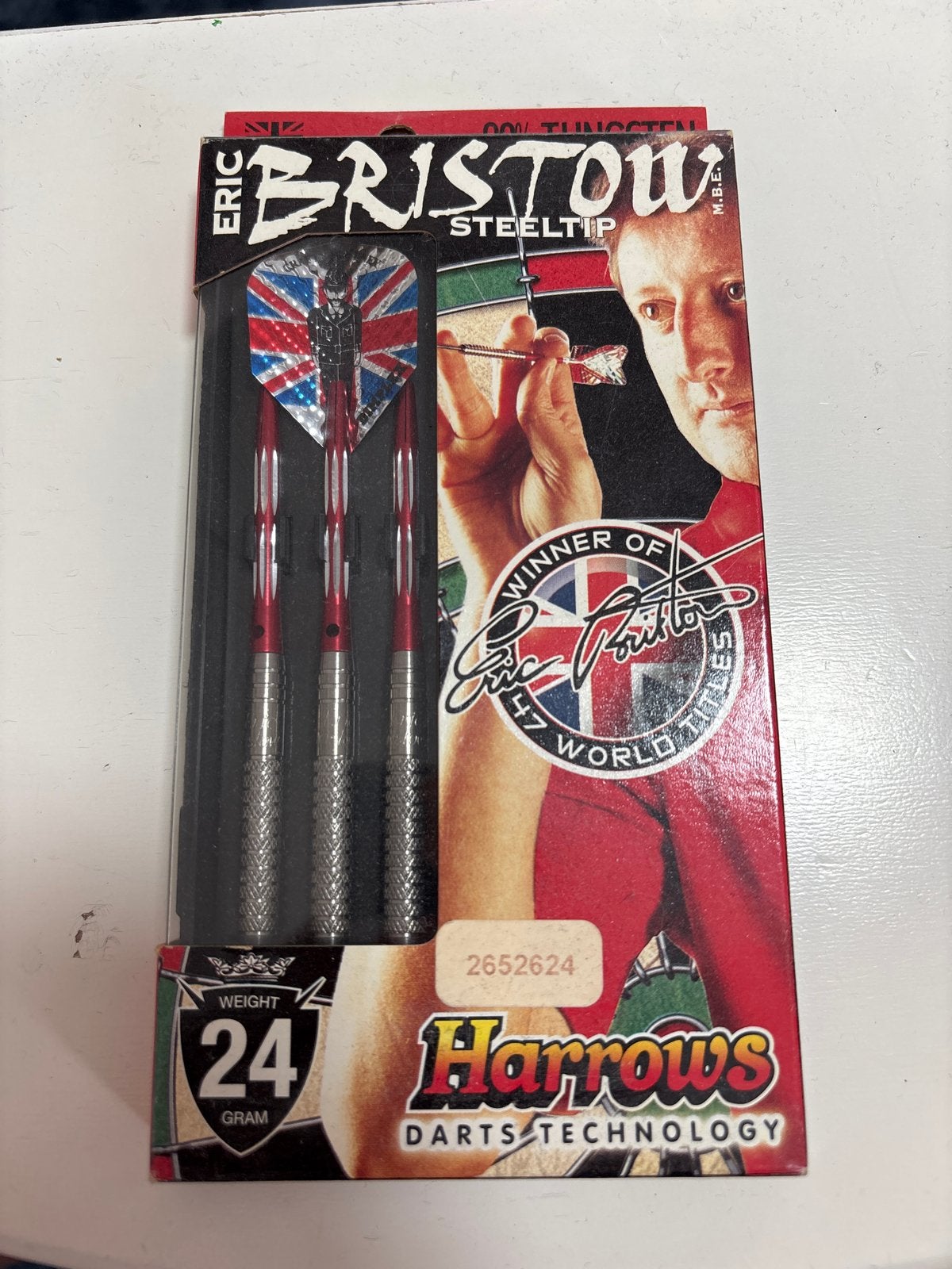 Nieuwe Harrows Eric Bristow Darts 24g - Knurled Grip, Ophalen of Verzenden, Nieuw, Pijlen