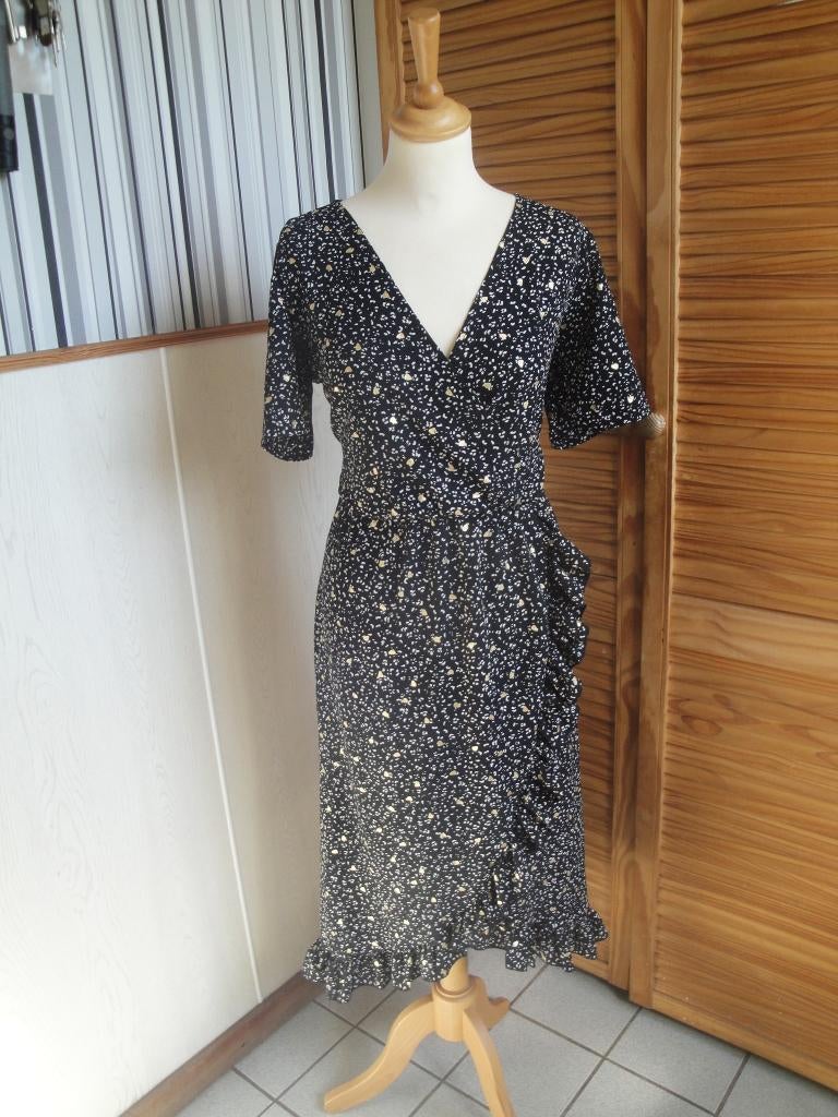 Jurkje LIZ DEVY maat M, Kleding | Dames, Maat 38/40 (M), Liz Davy, Zwart, Ophalen of Verzenden