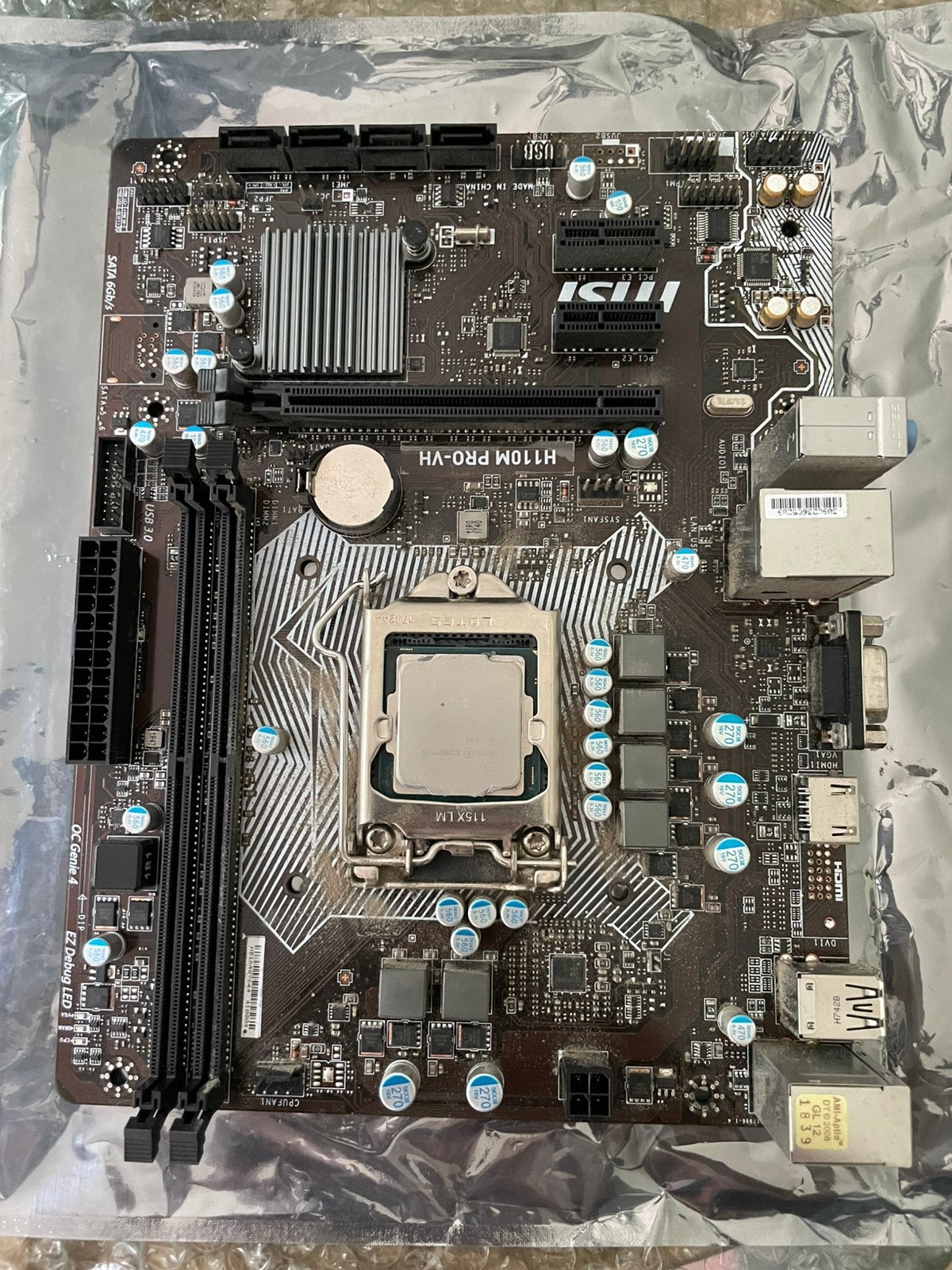 MSI H110M PRO-VH, Computers en Software, Ophalen of Verzenden, Gebruikt, Intel, DDR4