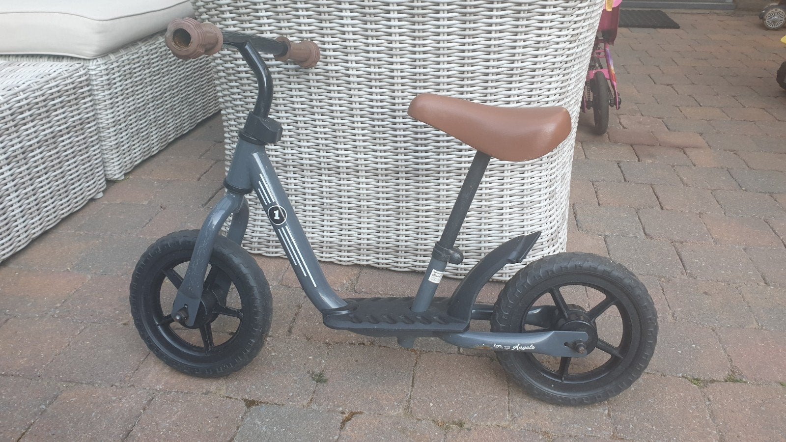 Bandits and Angels Loopfiets - Starter Grijs, Ophalen, Gebruikt, Minder dan 16 inch, Bandits and Angels