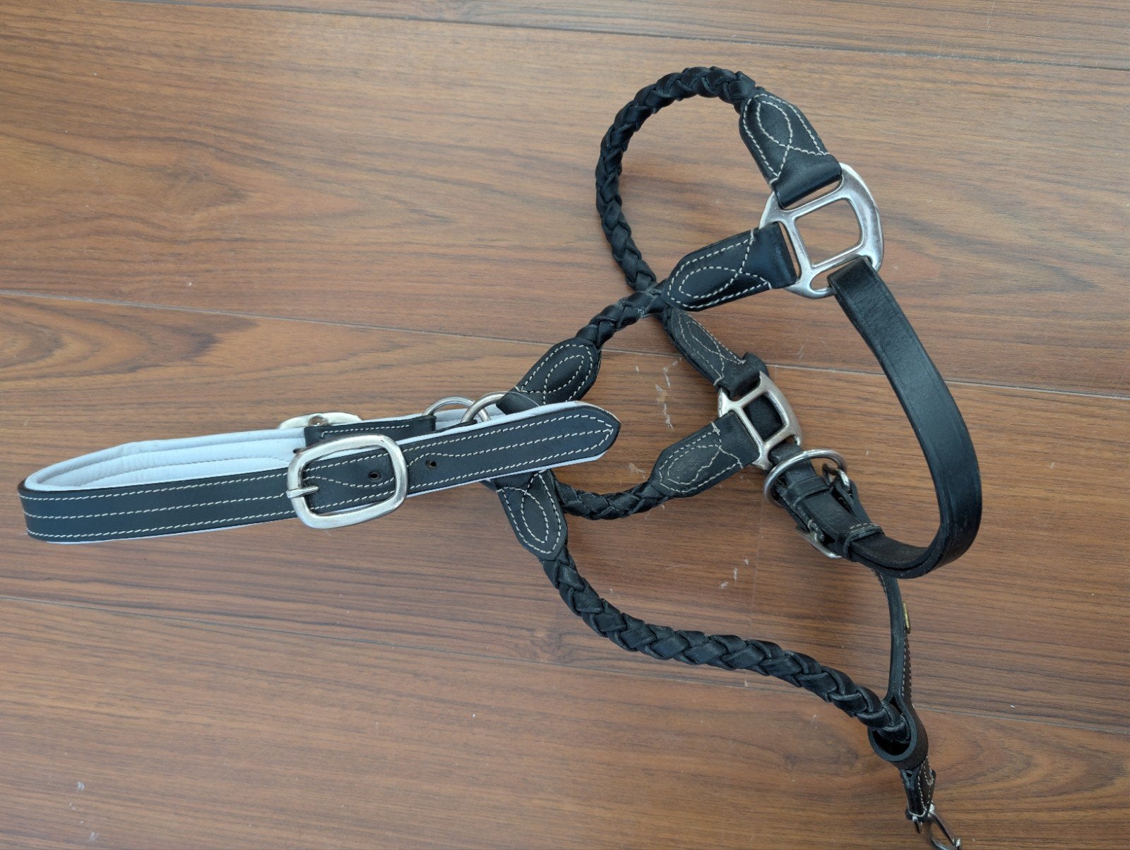 Leren halster maat cob, Ophalen, Halster, Cob, Zwart
