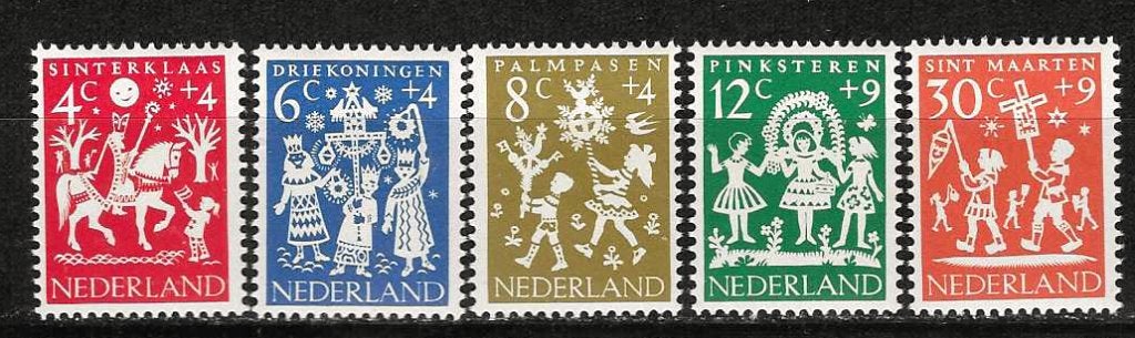 Nederland 759-763 postfris, Ophalen of Verzenden, Na 1940, Postfris