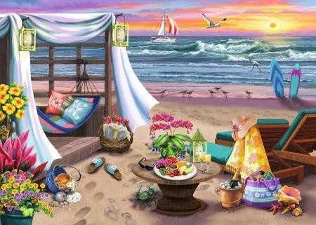 Ravensburger - Strandavond - 500XL stukjes  (AANBIEDING), Ophalen of Verzenden, 500 t/m 1500 stukjes, Nieuw, Legpuzzel