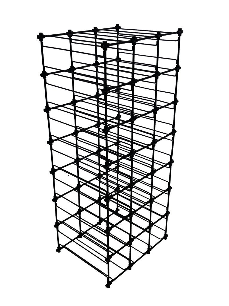 Vintage Wijnrek Modulair Metaal Jaren 80 Minimalistisch, Ophalen, Gebruikt, Vintage wijnrek, 15 tot 25 flessen