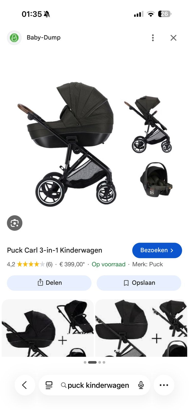 Kinderwagen grstis op halen, Ophalen of Verzenden, Gebruikt, Combiwagen, Overige merken