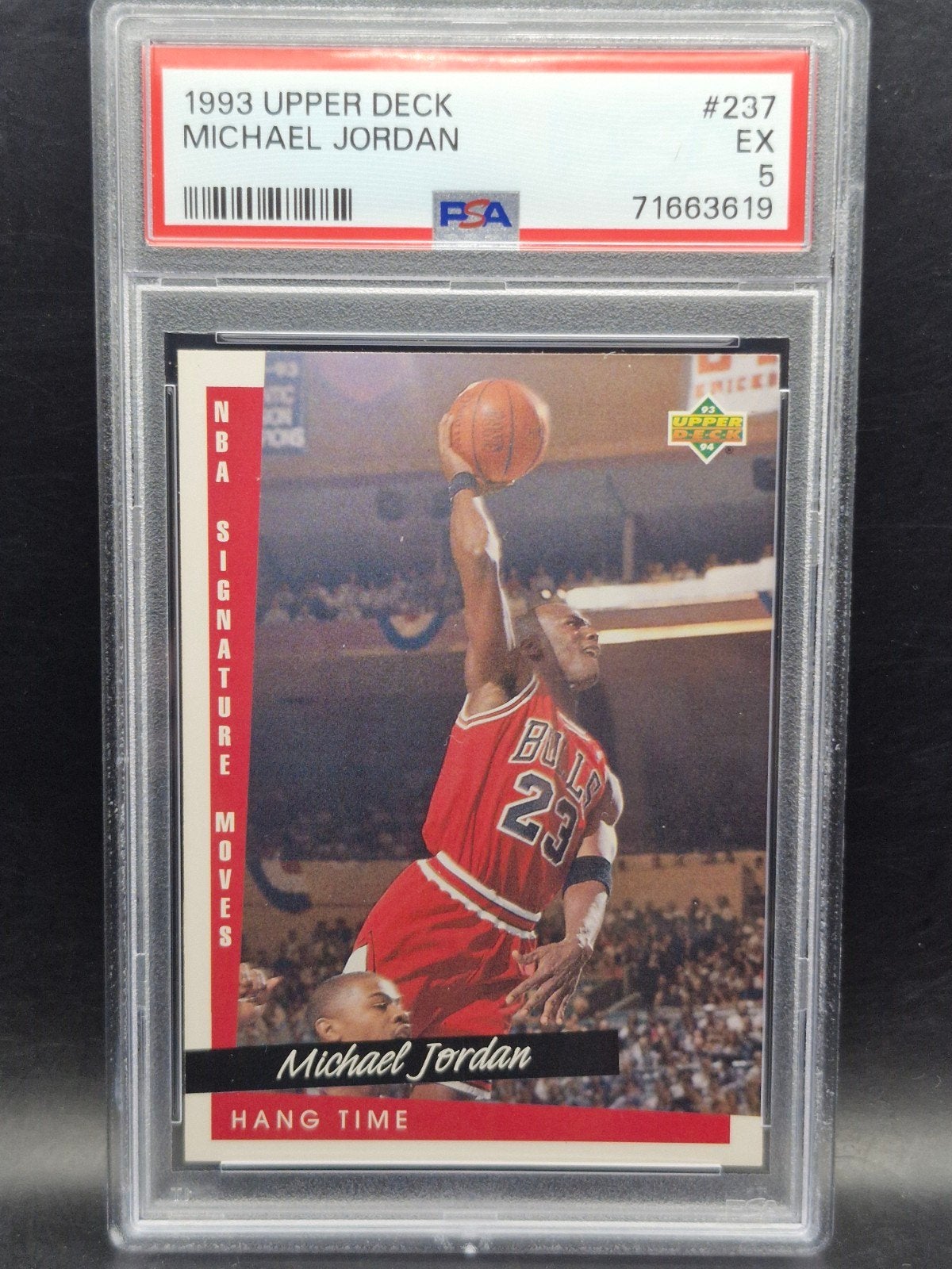 Michael Jordan 1993 upper deck NBA bulls #237 PSA 5, Verzenden, Zo goed als nieuw, Overige typen