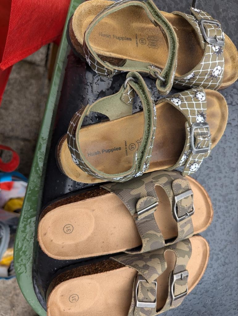 Nette sandalen en slippers mt 31, Ophalen, Gebruikt, Hush Puppies, Jongen of Meisje