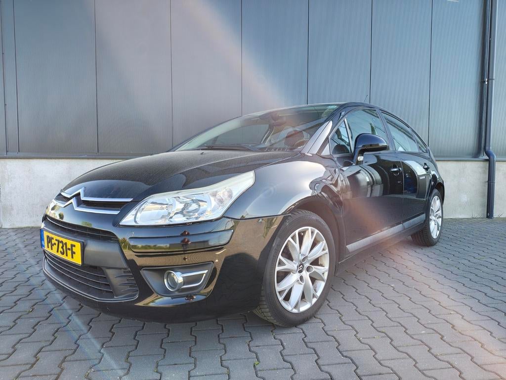 Citroën C4 1.6 VTI Berline clima 2009 Zwart., Voorwielaandrijving, Zwart, 4 cilinders, 1545 kg