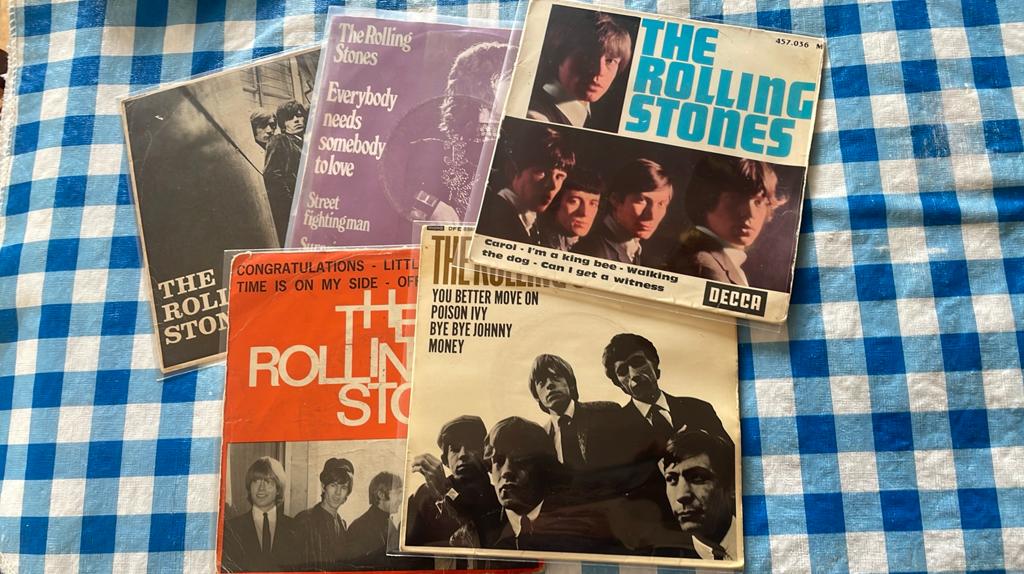 Vijf Rolling Stones EP’s, Verzenden, Zo goed als nieuw