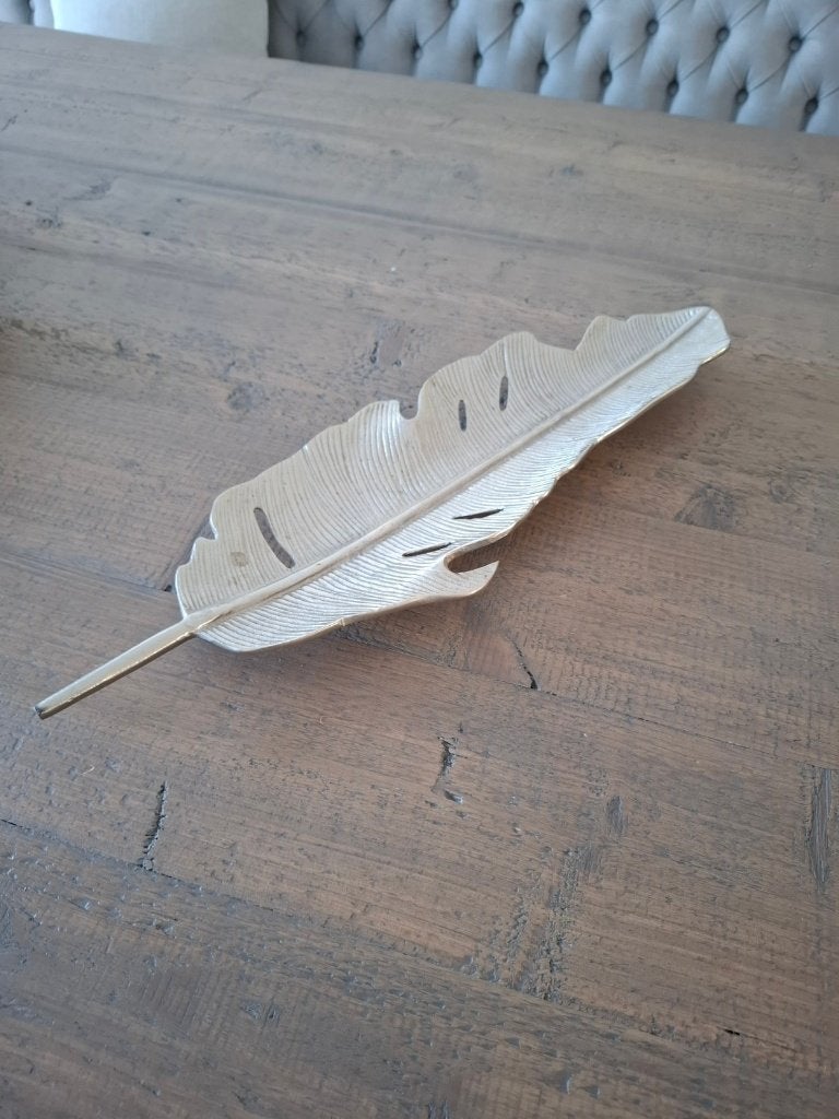 Riviera Maison decoratieblad Banana Leaf - zilverkleurig, Overige materialen, Schaal, Ophalen of Verzenden, Zo goed als nieuw