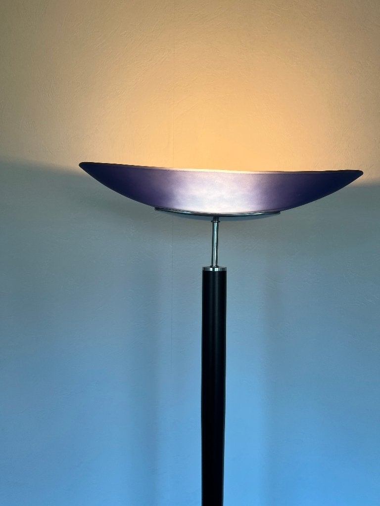 Staande Lamp Kobalt Blauw 1,85 meter, Ophalen, Gebruikt, Vintage, Overige fittingen