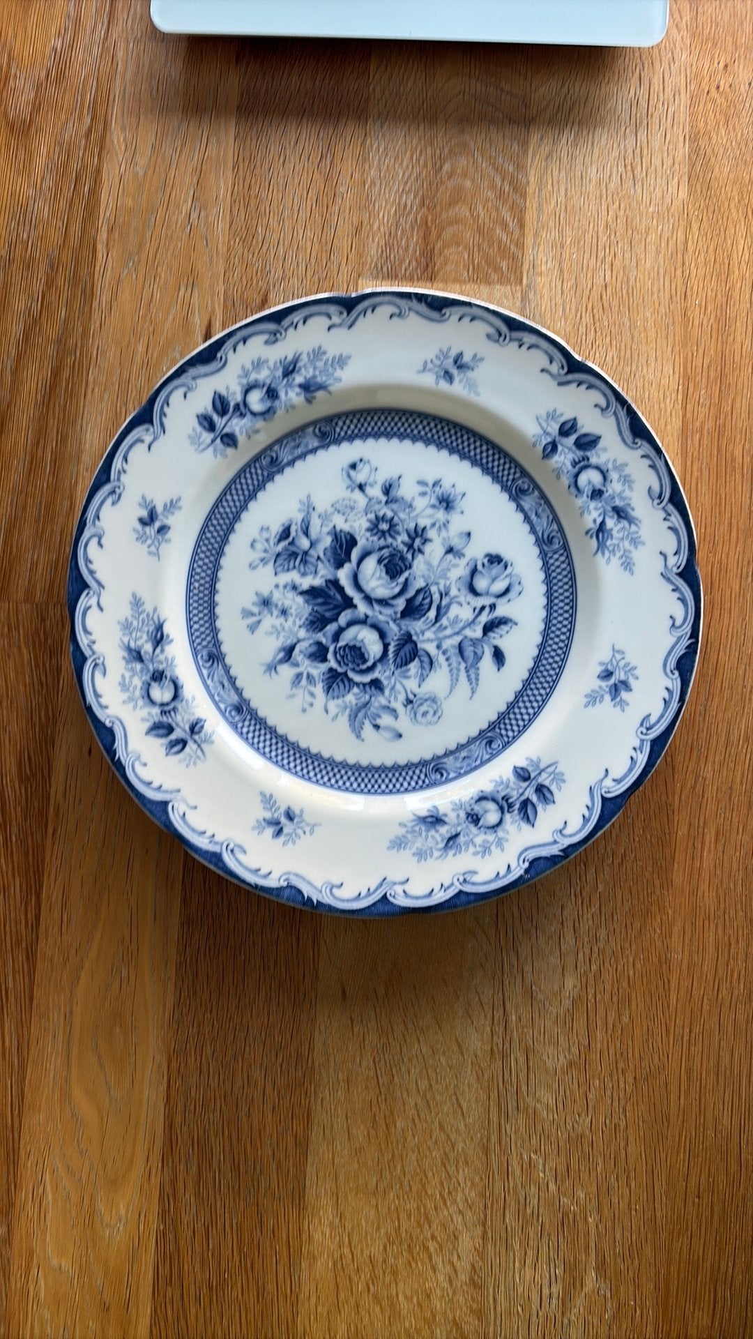 Nasco, Blue Rose Fine China Bord uit Japan, Ophalen of Verzenden