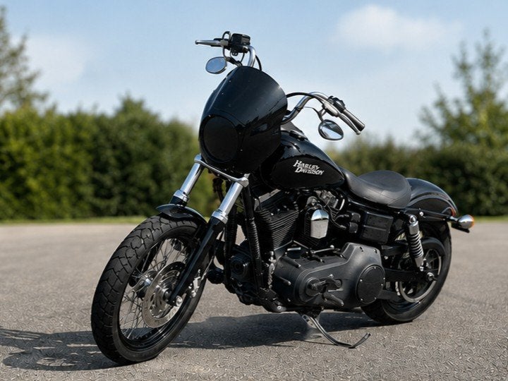 Harley-Davidson Dyna Street Bob FXDB, 2 cilinders, Sportuitlaat, Gebruikt, Particulier