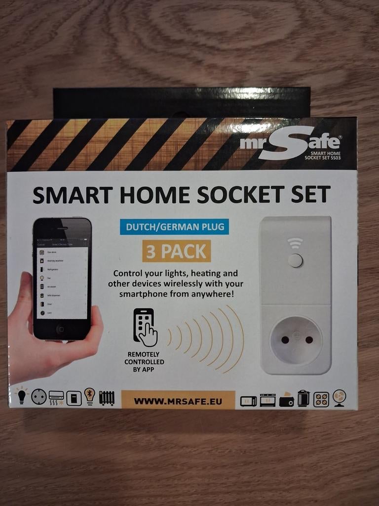 MrSafe Smart Home Socket Set - 3 Stuks - Nieuw, Ophalen of Verzenden
