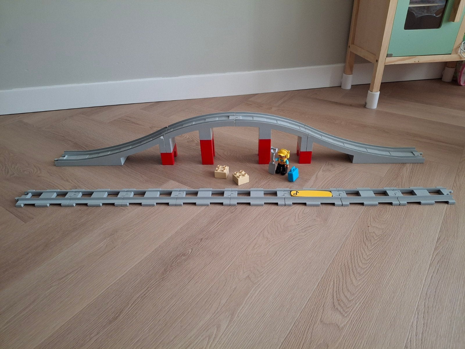 Lego 10872, duplo treinbrug en rails, Gebruikt, Overige thema's, Ophalen of Verzenden, Compleet