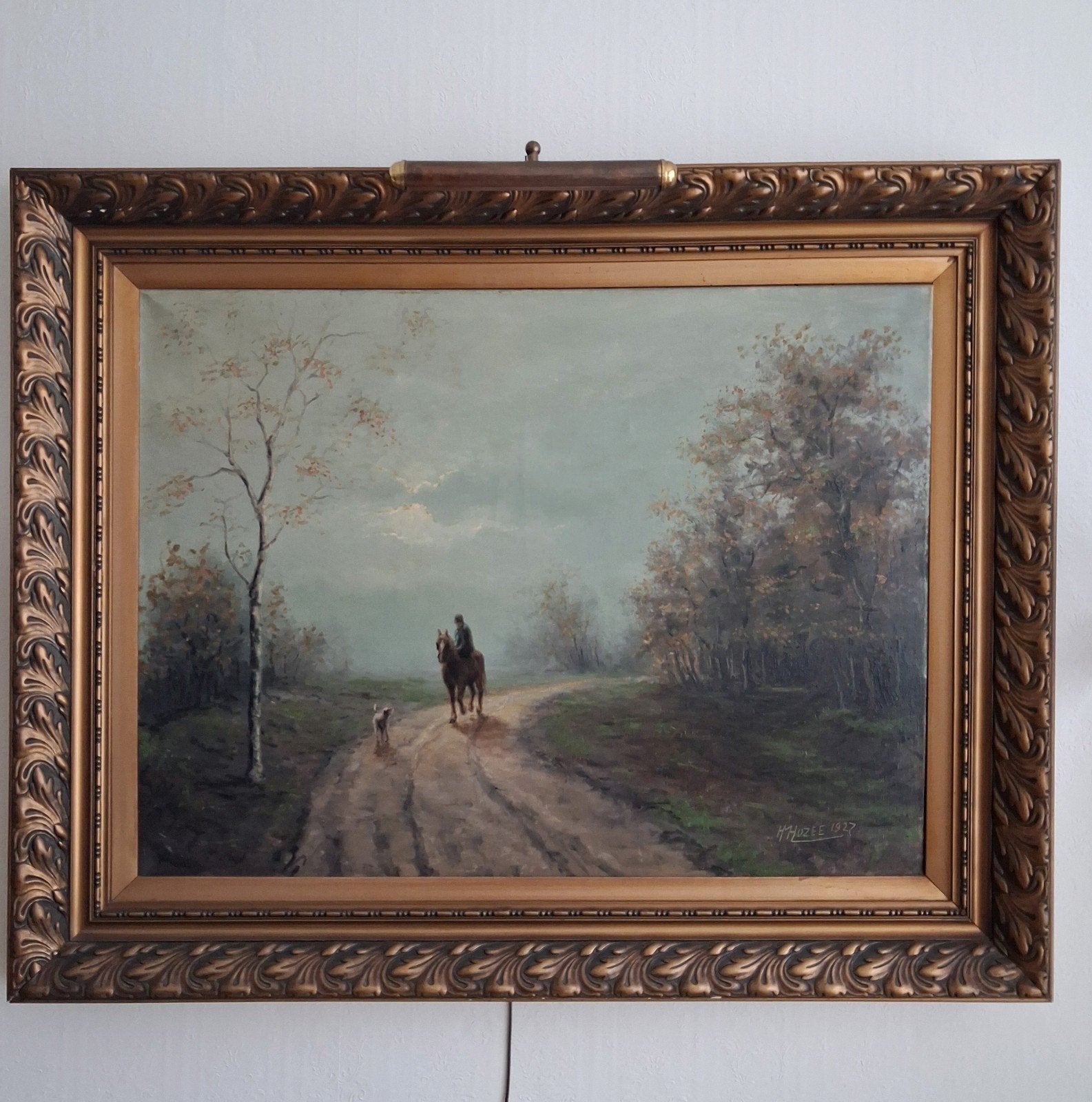 Landelijk/Tafereel/Olieverf/Hozee/ 1927, Ophalen