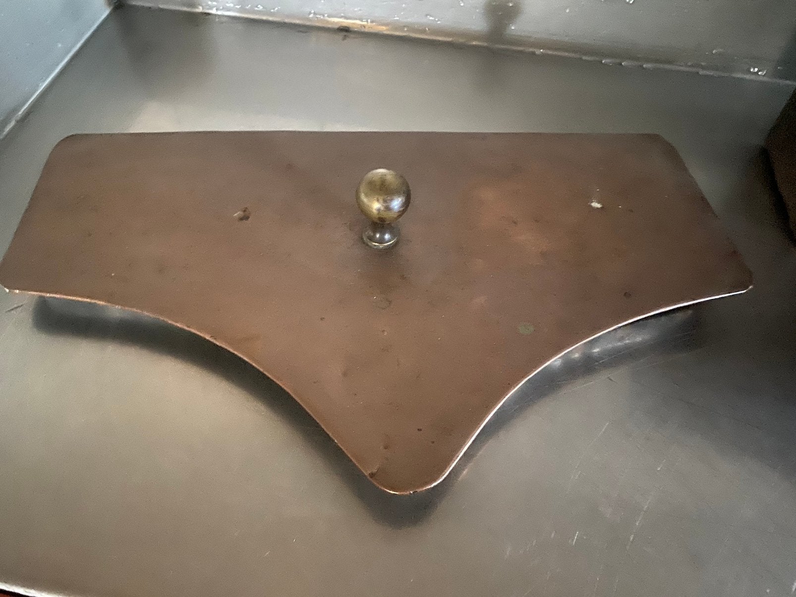 Antiek koperen waterbak, Ophalen of Verzenden, Koper