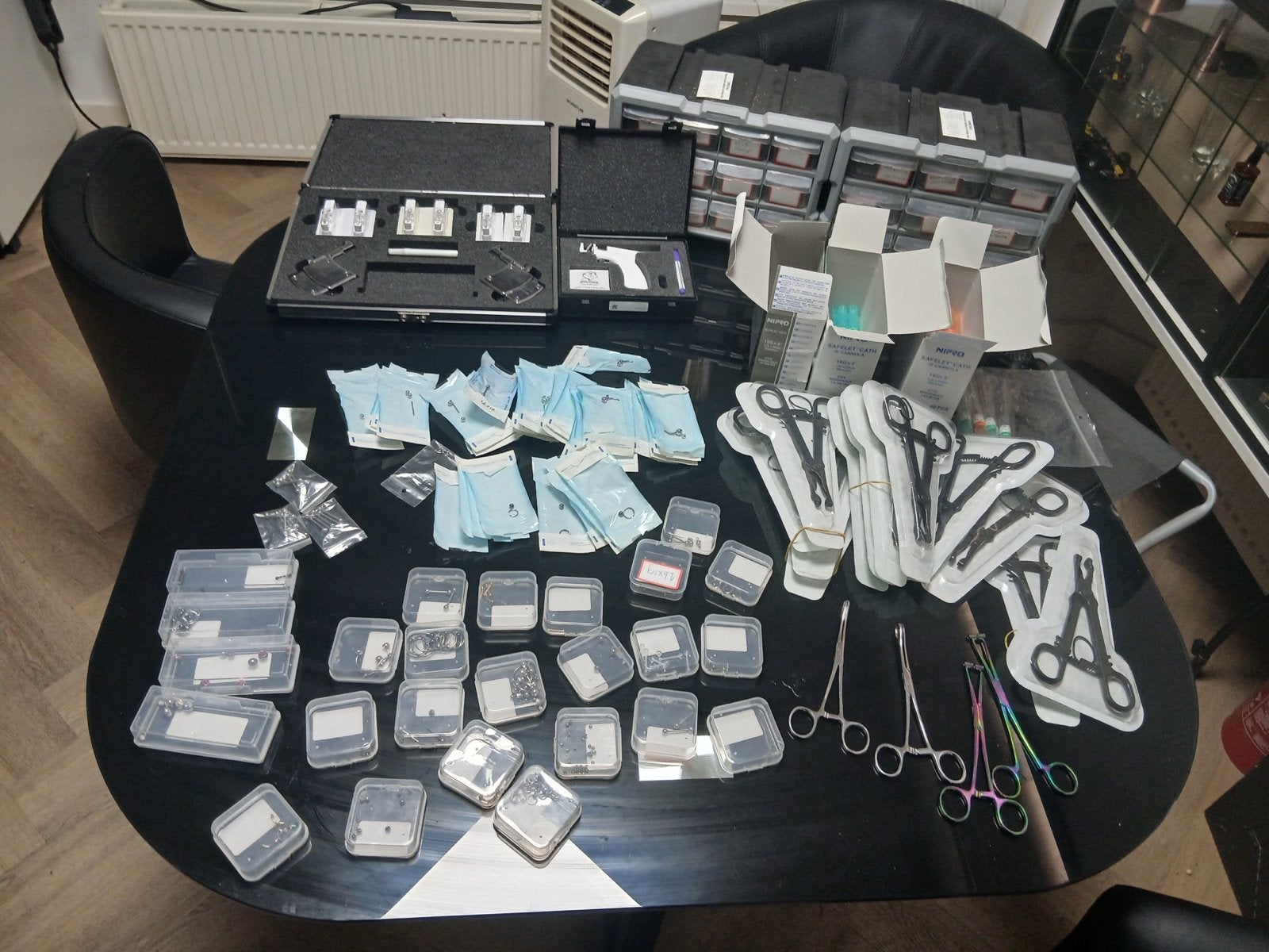 piercing benodigdheden en sieraden, Ophalen, Zo goed als nieuw, Staal, Overige typen
