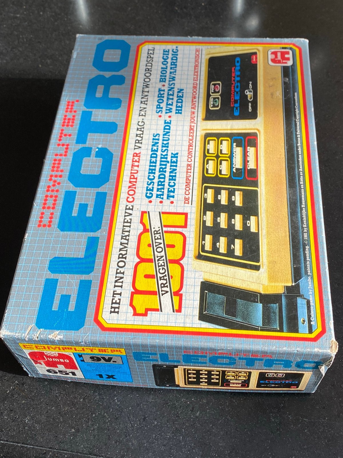 Vintage oude spelcomputer WERKT Electro Jumbo 1981, 3 spelers of meer, Verzenden, Vanaf 3 jaar, Eén computer