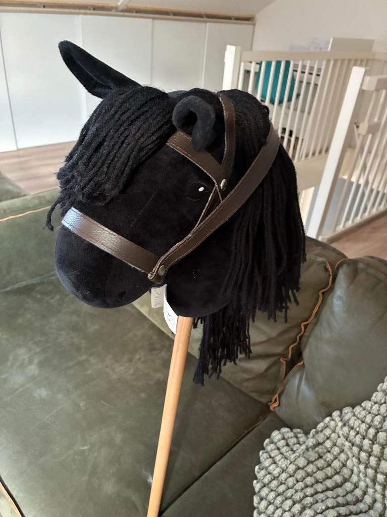 Hobby horse - Zwart en Beige, Ophalen of Verzenden, Zo goed als nieuw