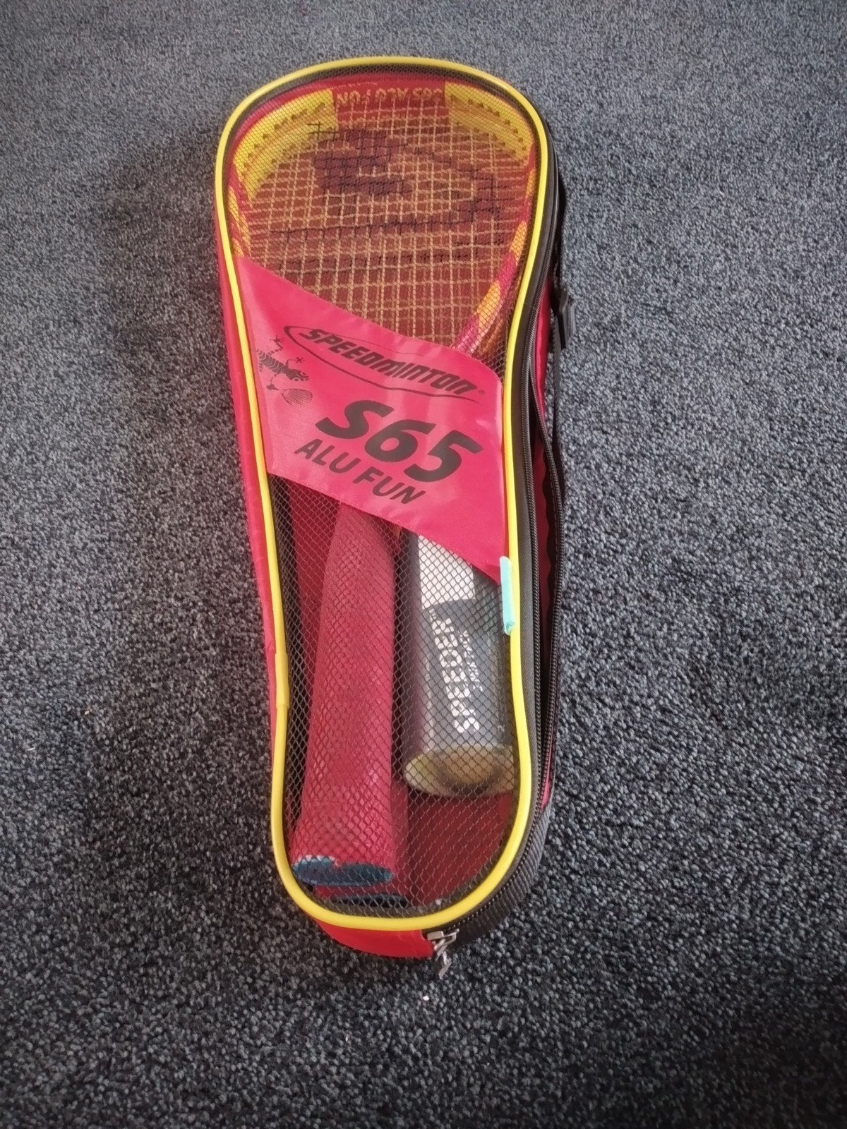 Speedminton S65 ALU FUN Set - Rackets en Shuttles, Ophalen of Verzenden, Zo goed als nieuw, Racket(s)