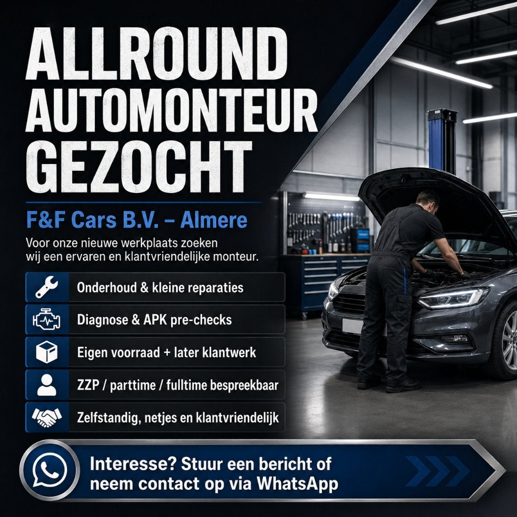 Allround automonteur gezocht  – Almere, Overige vormen, Vanaf 1 jaar, LBO / VMBO, 33 - 40 uur