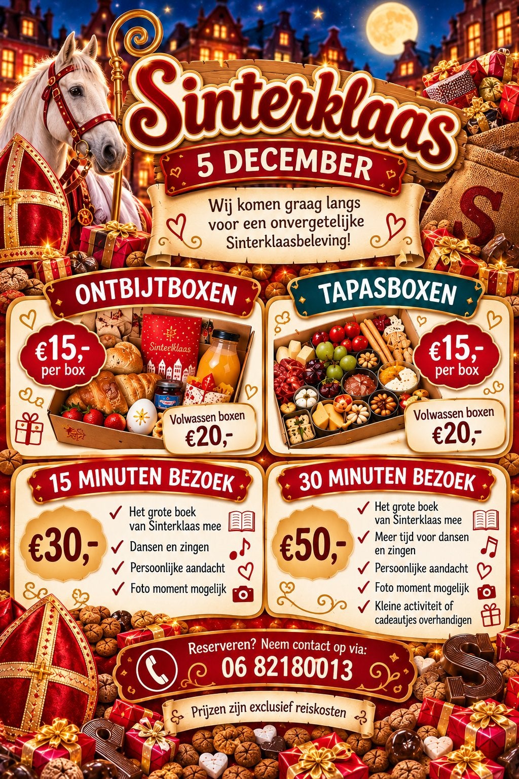 Pieten op bezoek. pieten / 5 december, Ophalen