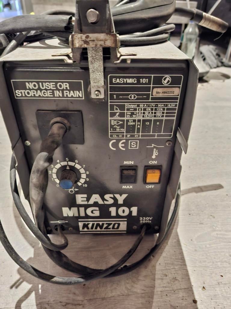Easy Kinzo MIG 101 CO2 Lasapparaat, Ophalen of Verzenden, Gebruikt, Minder dan 150 ampère, Co2