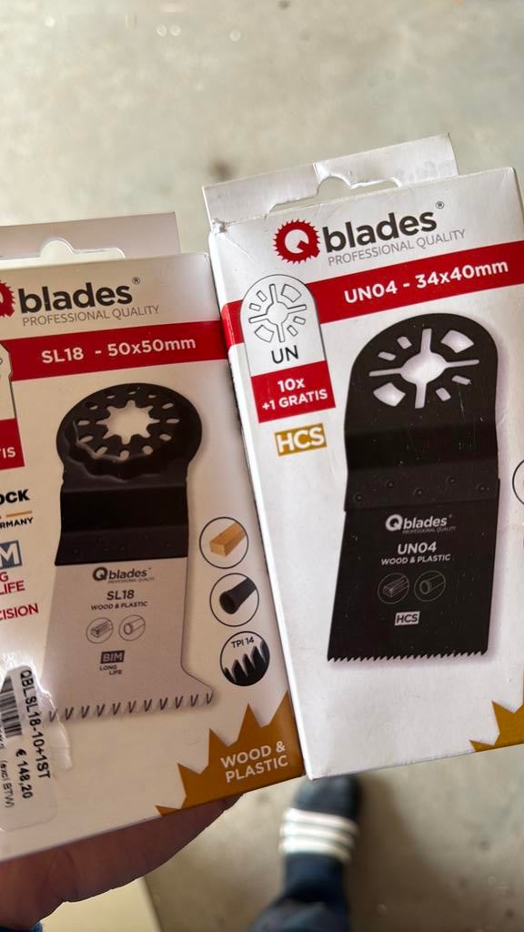 2 doosjes (22 blaadjes) voor multitool, Ophalen of Verzenden, Zo goed als nieuw