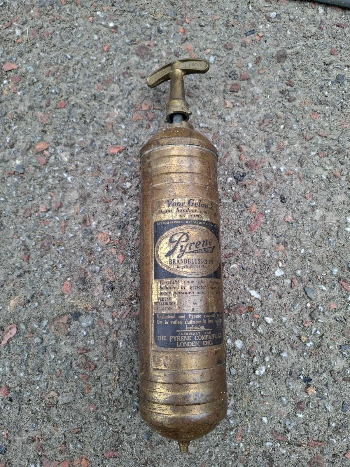 Vintage Pyrene Koperen Brandblusser - Decoratief, Ophalen of Verzenden