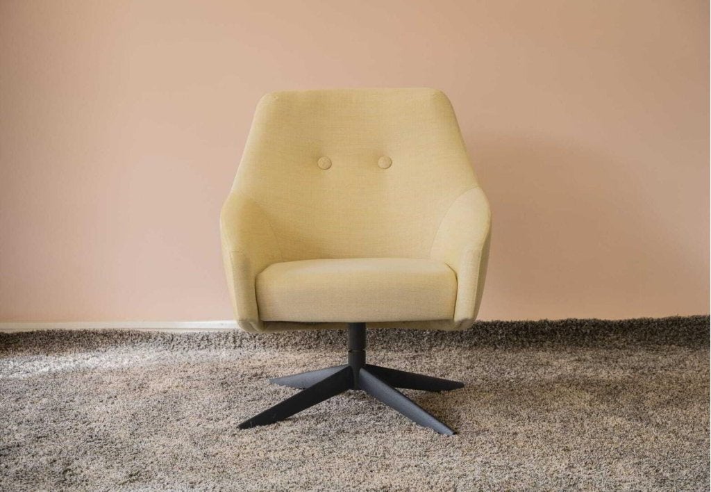 Montis Puk Fauteuil Lichtgeel Stof