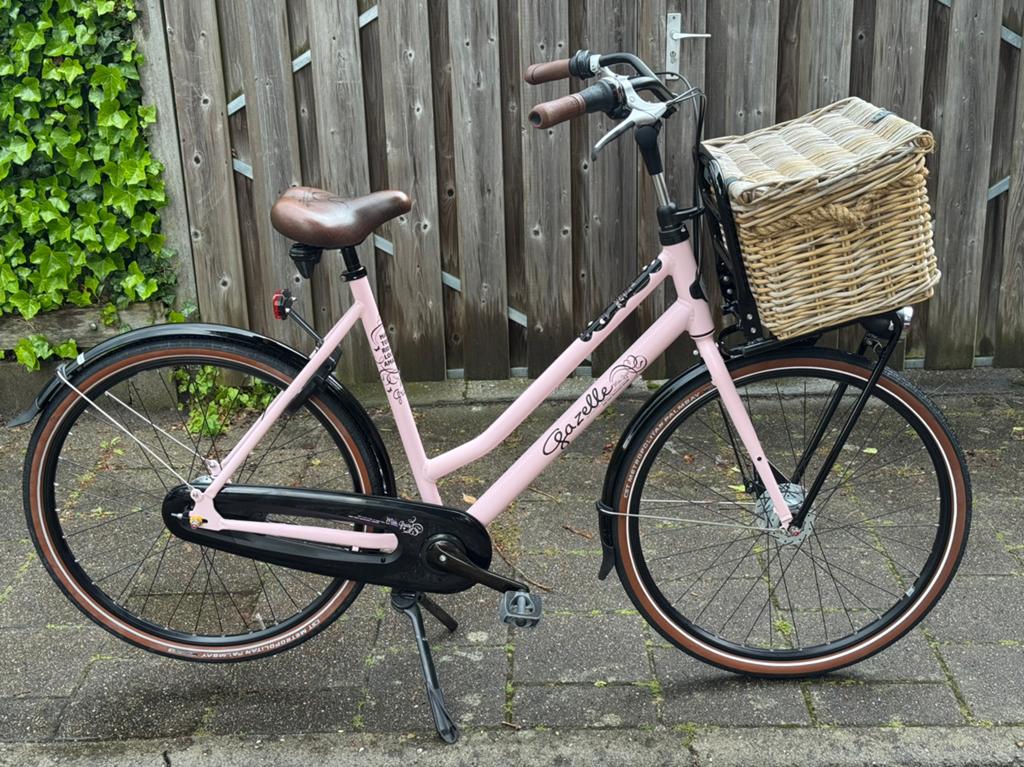 Zeer nette Gazelle Miss Grace damesfiets 59cm 7V handremmen, Versnellingen, Zo goed als nieuw, Gazelle, 56 cm of meer